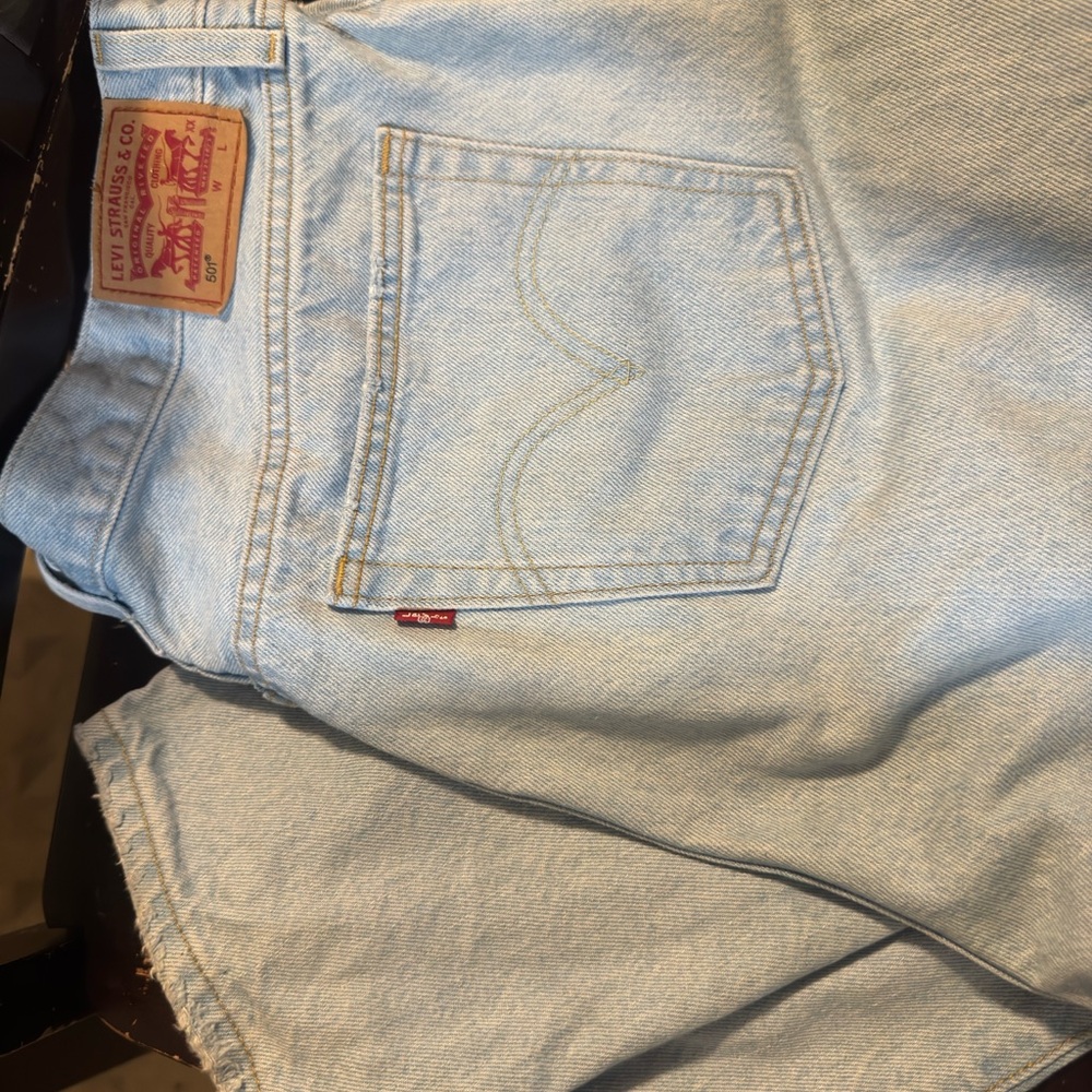 Levi's 501 Sky Blue Denim Pants